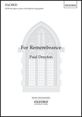 For Remembrance SATB choral sheet music cover